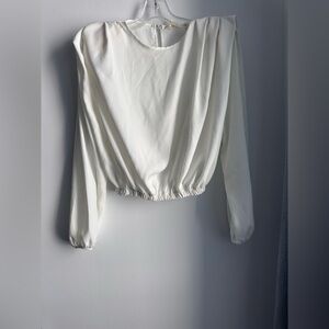 Chic Ivory Women's Blouse - size eur 38/Medium